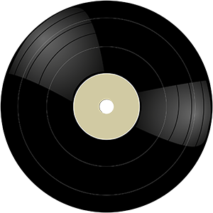 Spinning vinyl record